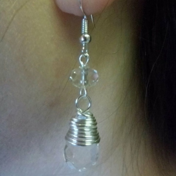 Wire wrapped earrings - Picture 3 of 3